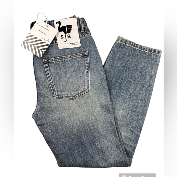 NWT Free People SR vs. SANDRINE ROSE “the virgin label” jeans. - Picture 2 of 5